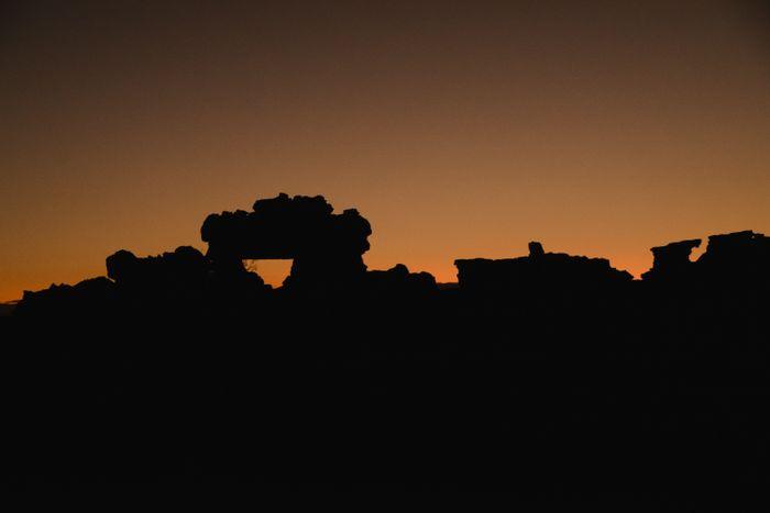 isalo national park sunset