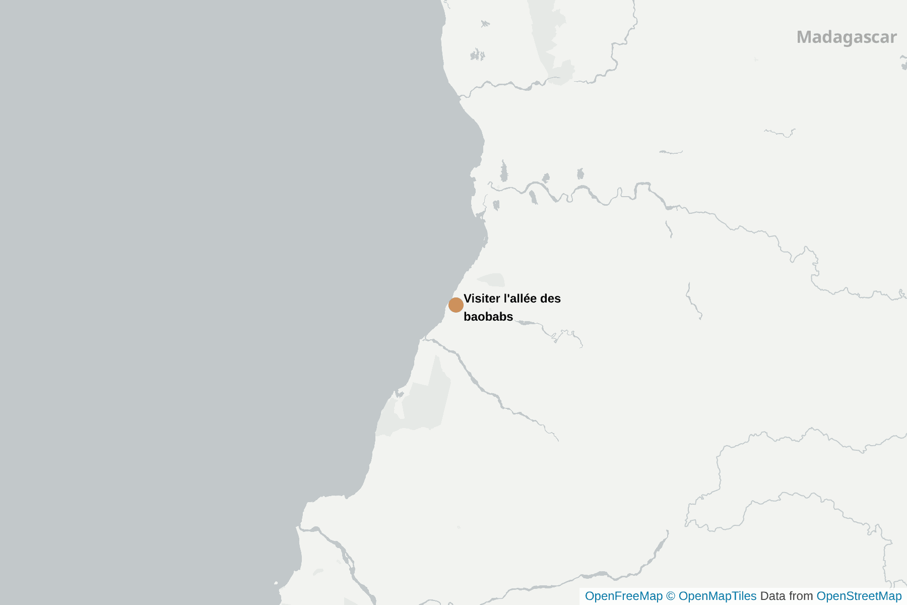 Carte de Morondava