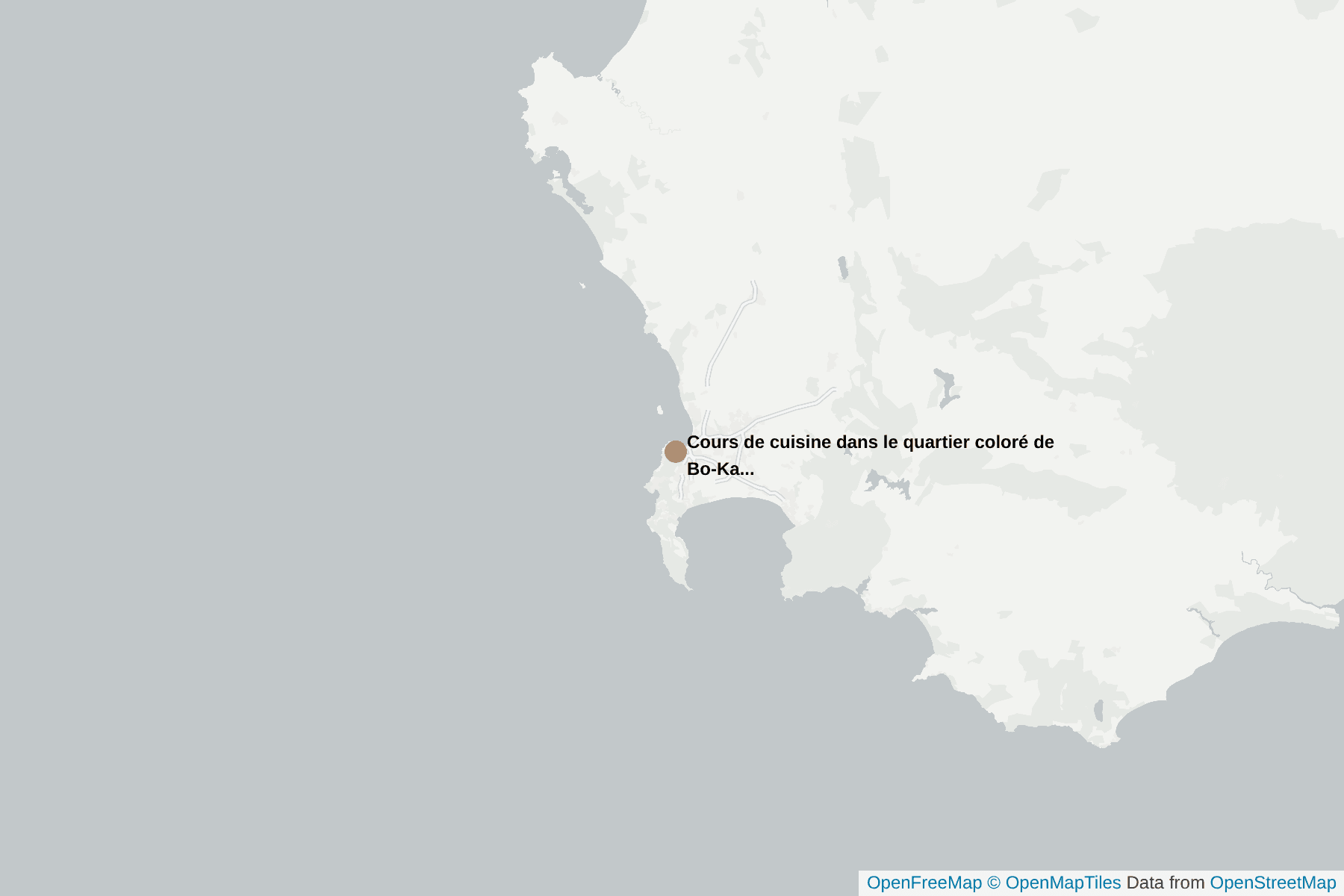 Carte de Cours de cuisine dans le quartier coloré de Bo-Kaap
